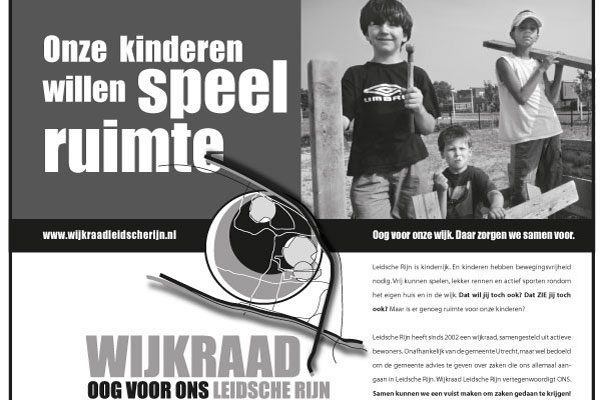 Advertentie Wijkraad